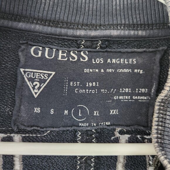 GUESS Devil on the Run Bomber Jacket Sweater - Size L - Picture 11 of 12